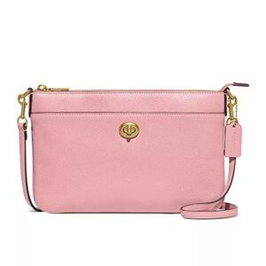 Coach Polly Polished Pebble Leather Small Crossbody